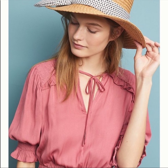 Anthropologie | Current Air Cape May Smocked Dress - Picture 6 of 11